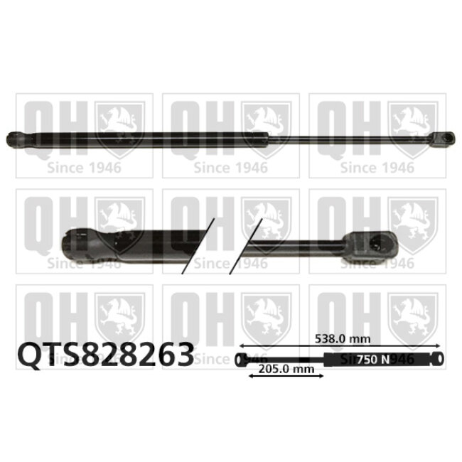 Vérin De Coffre Quinton Hazell Qts828263