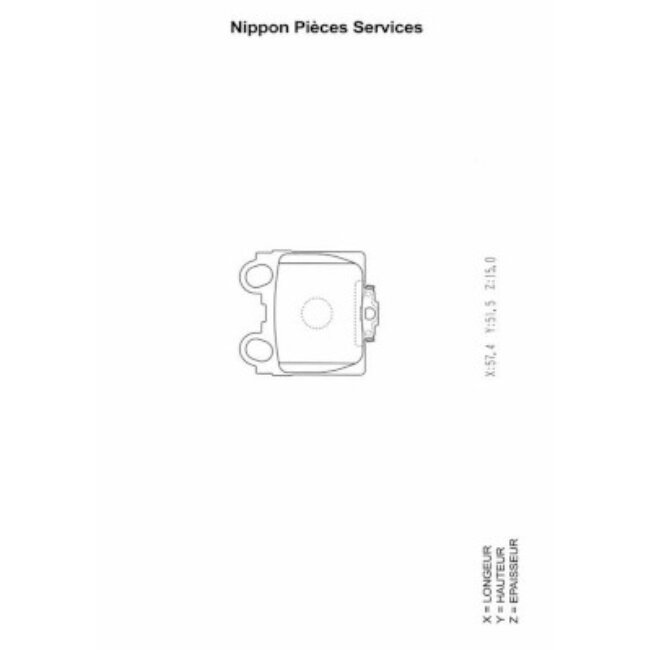 4 Plaquettes De Frein Nps T361a21