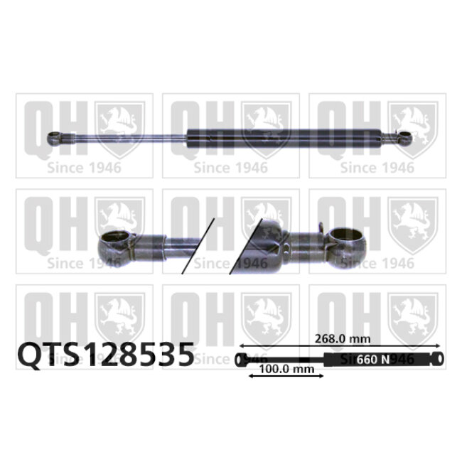 Vérin De Coffre Quinton Hazell Qts128535