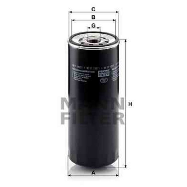 Filtre À Huile Mann-filter W11102/1