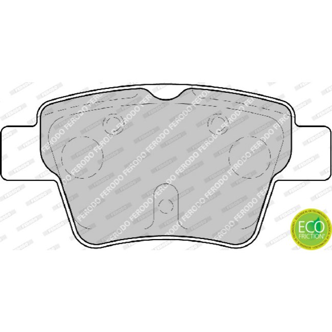 4 Plaquettes De Frein Ferodo Fdb1784