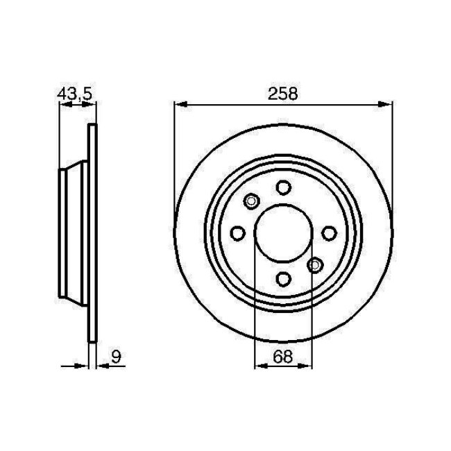 2 Disques De Frein Bosch 0986478374