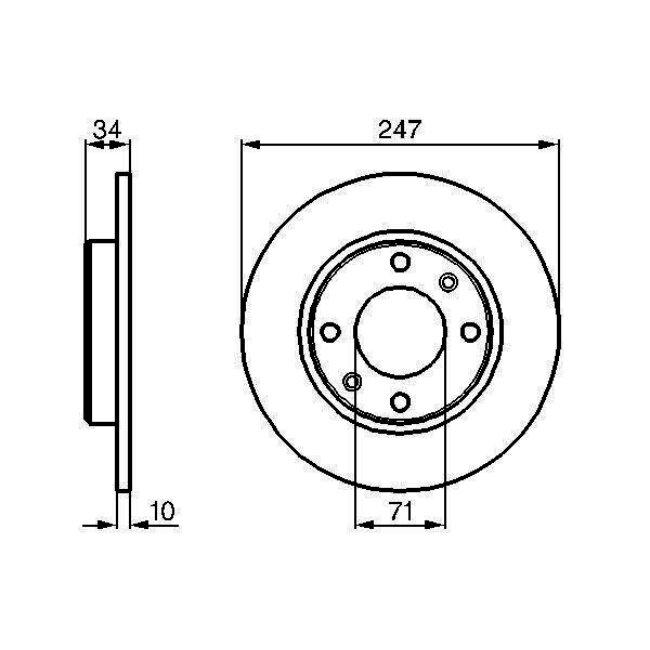 2 Disques De Frein Bosch 0986478359