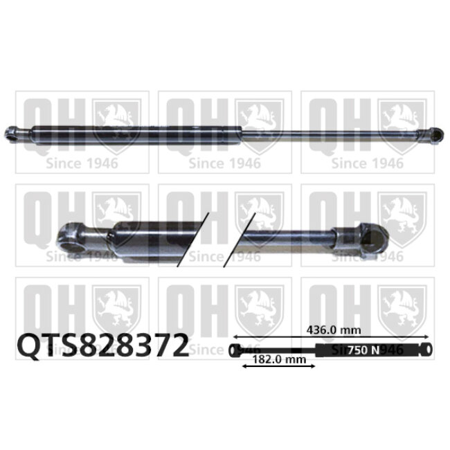 Vérin De Coffre Quinton Hazell Qts828372