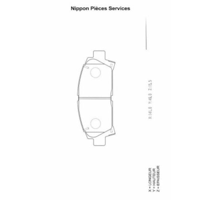 4 Plaquettes De Frein Nps T360a82