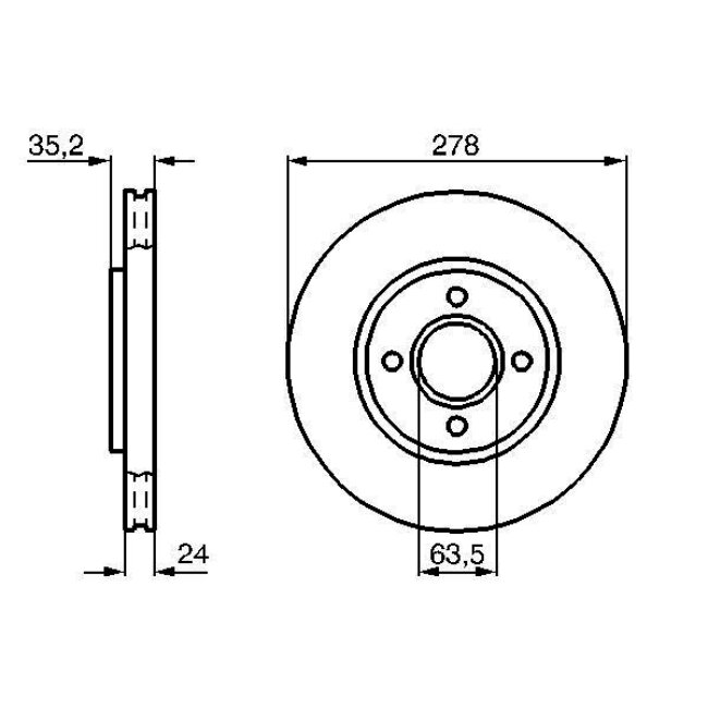 2 Disques De Frein Bosch 0986478670