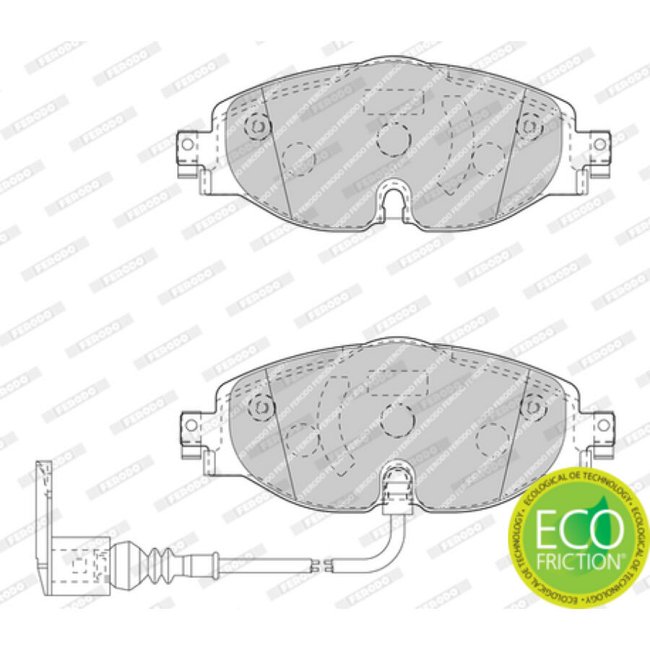 4 Plaquettes De Frein Ferodo Fdb4433