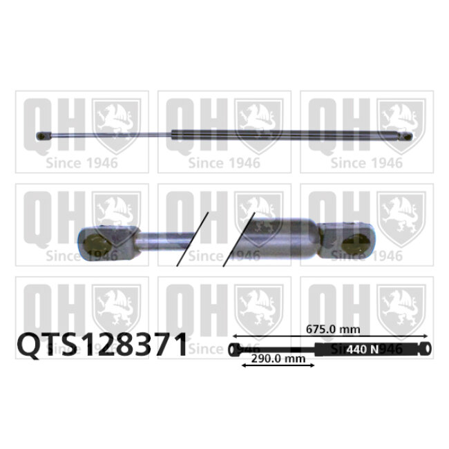 Vérin De Coffre Quinton Hazell Qts128371