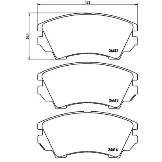 4 Plaquettes De Frein Brembo P59055
