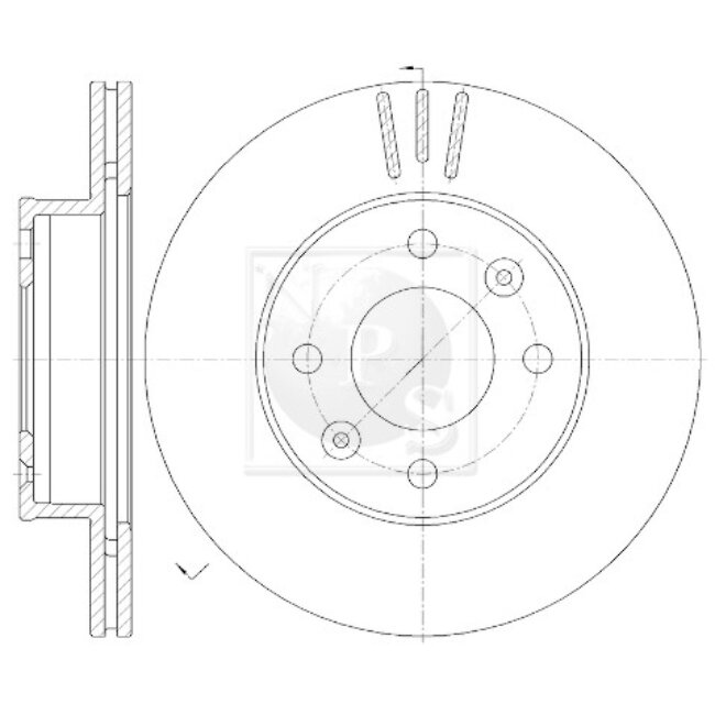 1 Disque De Frein Nps K330a20