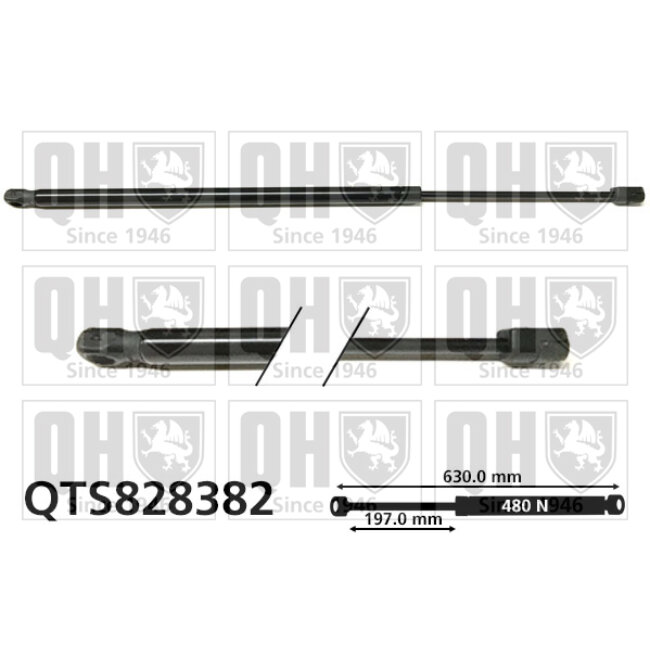 Vérin De Coffre Quinton Hazell Qts828382