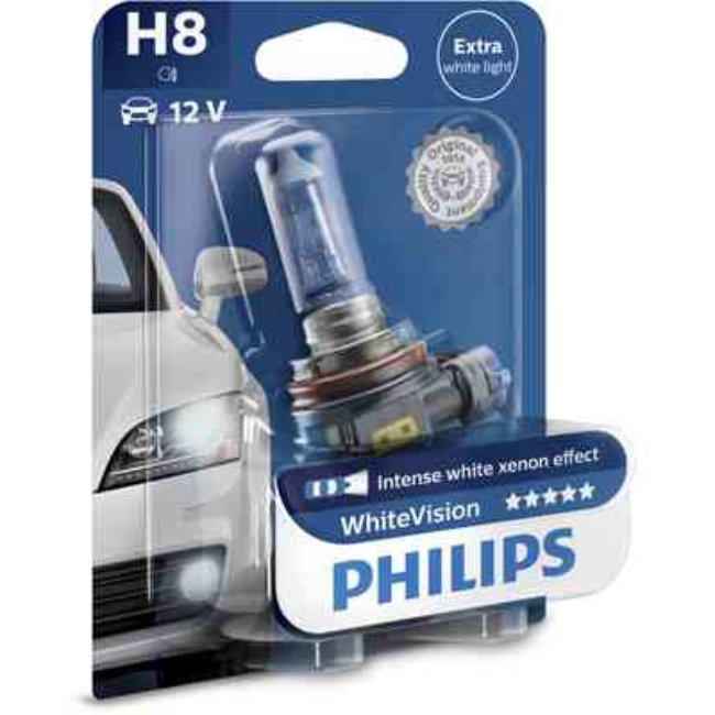 1 Ampoule Philips H8 Whitevision 12v