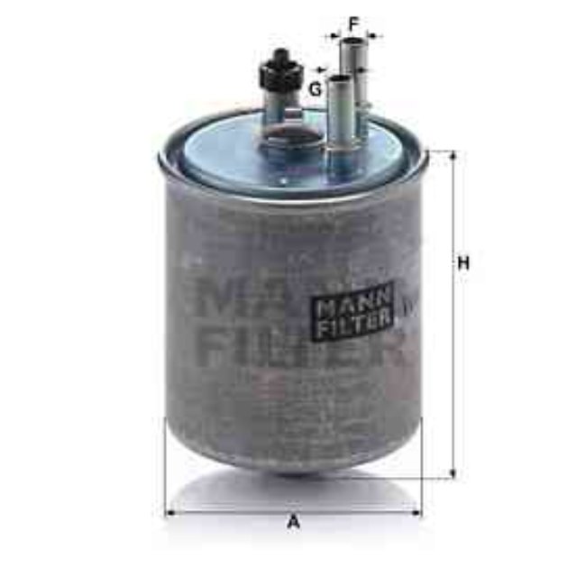 Filtre À Carburant Mann-filter Wk918/2x