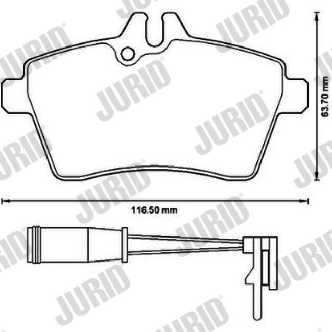 4 Plaquettes De Frein Jurid 573265jc
