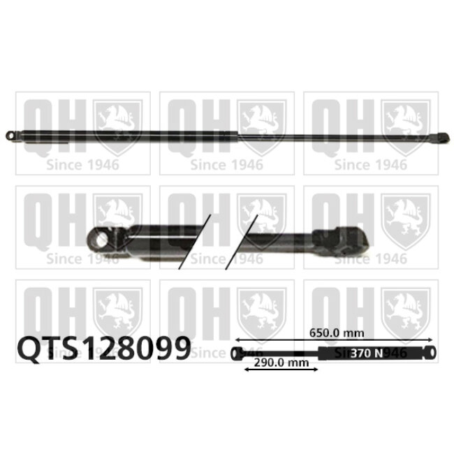 Vérin De Coffre Quinton Hazell Qts128099