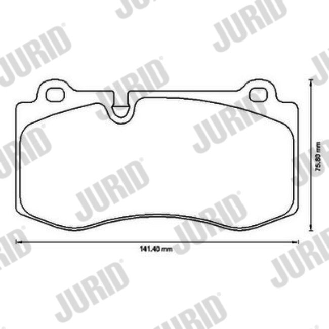 4 Plaquettes De Frein Jurid 573178jc