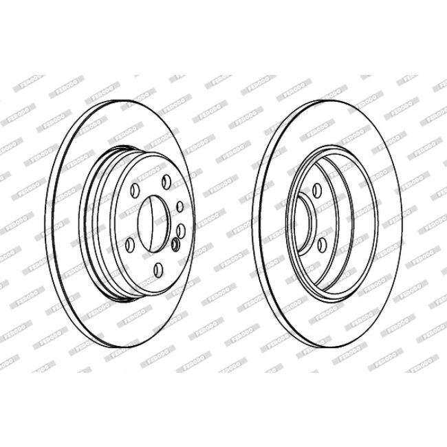 2 Disques De Frein Ferodo Ddf560