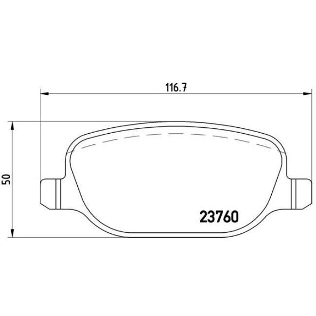 4 Plaquettes De Frein Brembo P23089