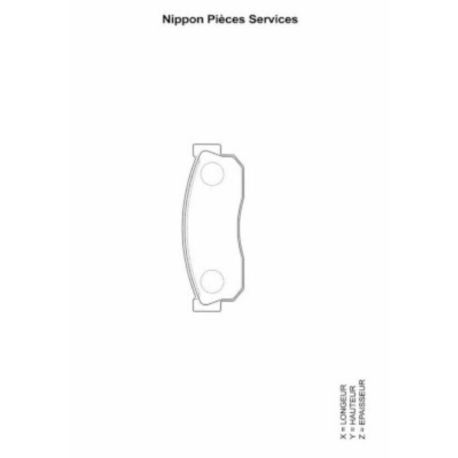 4 Plaquettes De Frein Nps N360n01