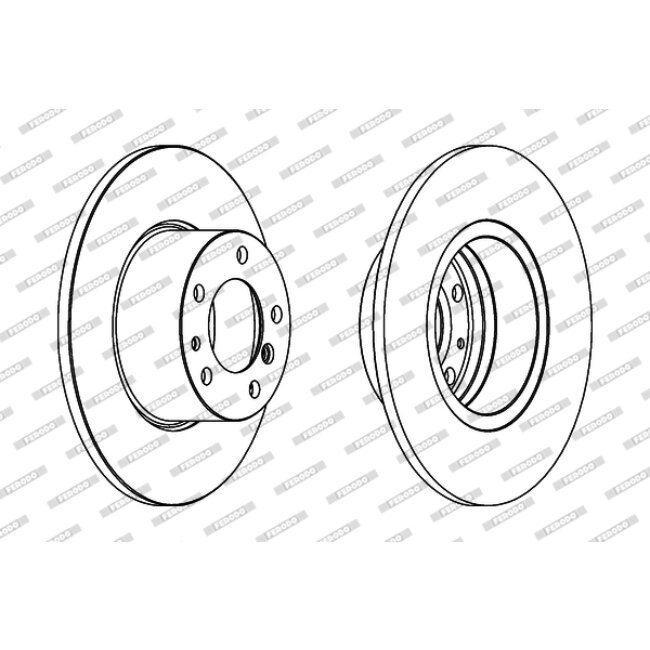 2 Disques De Frein Ferodo Ddf210