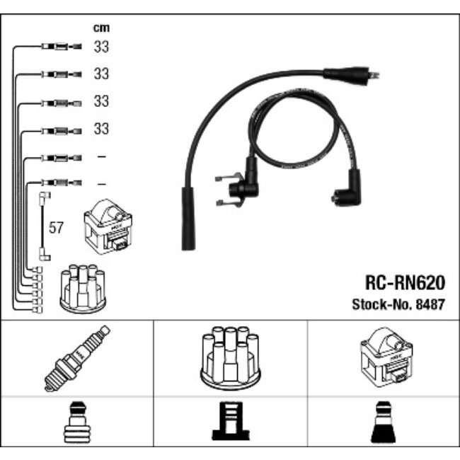 Faisceau D'allumage Ngk Rc-rn620