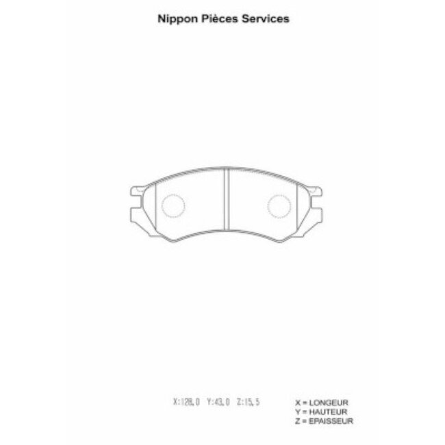 4 Plaquettes De Frein Nps N360n50