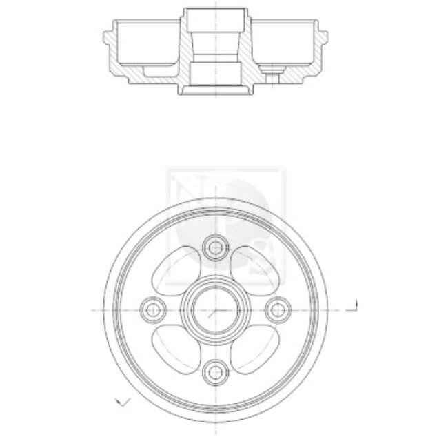 Tambour De Frein Nps D340o03