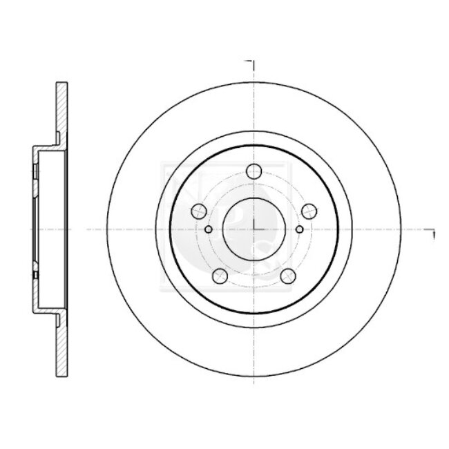 1 Disque De Frein Nps T331a58