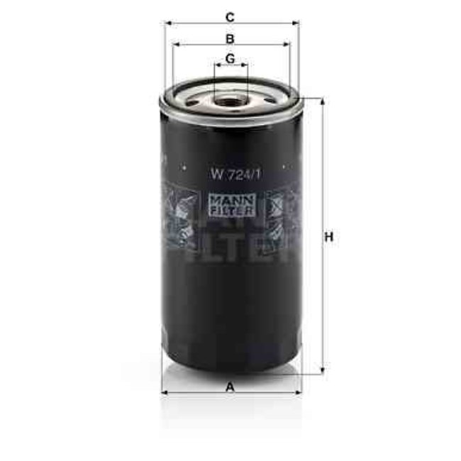 Filtre À Huile Mann-filter W724/1
