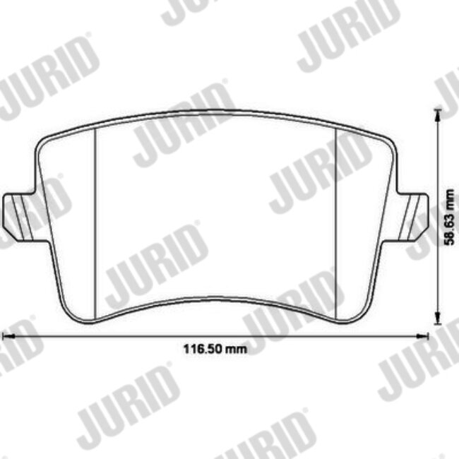 4 Plaquettes De Frein Jurid 573259jc