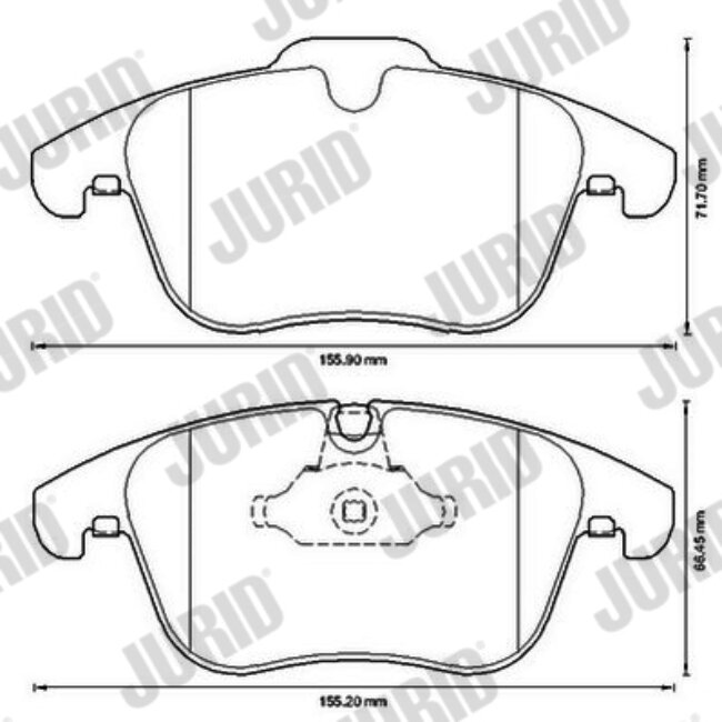 4 Plaquettes De Frein Jurid 573336jc