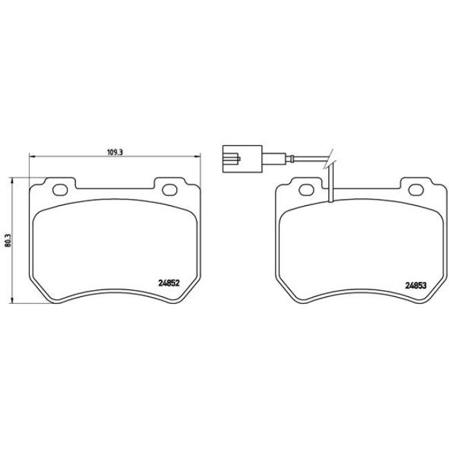 4 Plaquettes De Frein Brembo P23129