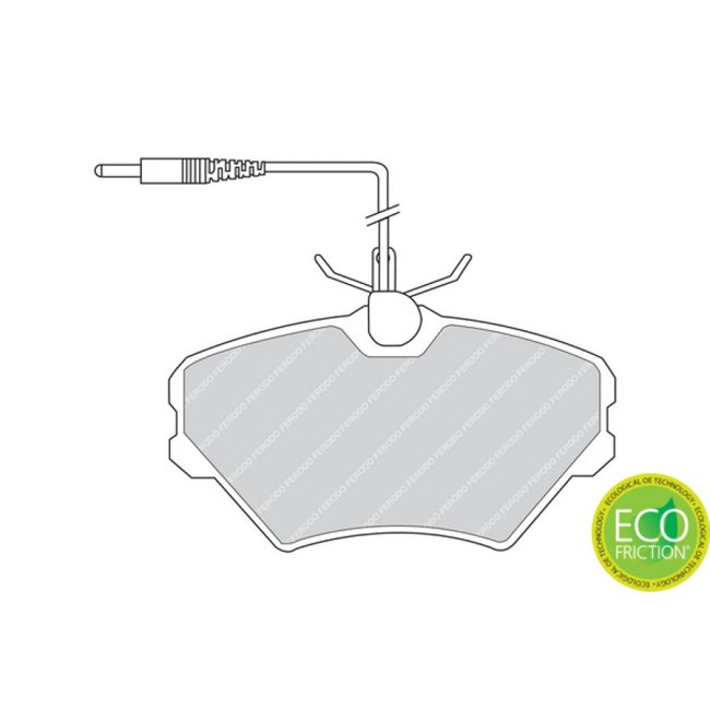 4 Plaquettes De Frein Ferodo Fdb972