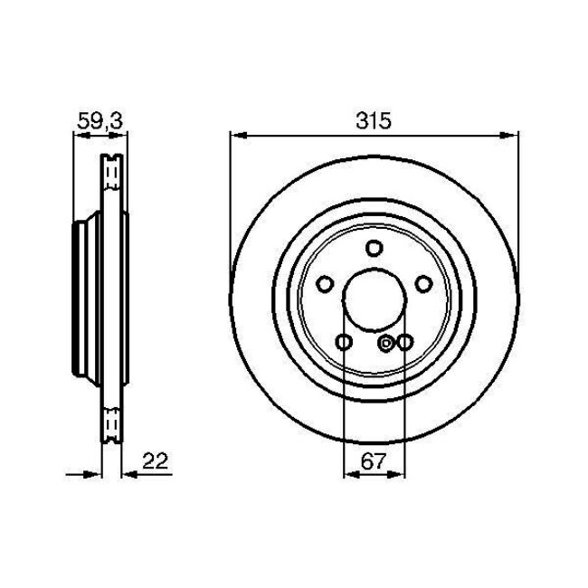 2 Disques De Frein Bosch 0986478966