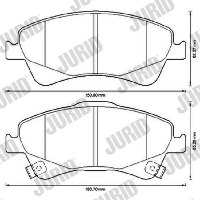 4 Plaquettes De Frein Jurid 572600jc