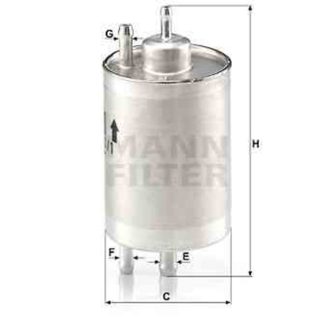 Filtre À Carburant Mann-filter Wk720/1
