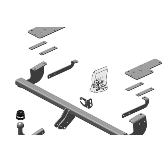 Attelage col De Cygne Démontable Avec Outils Brink 469700