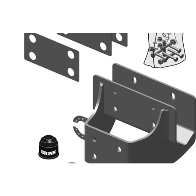 Attelage boule Démontable Avec Outils Brink 522100