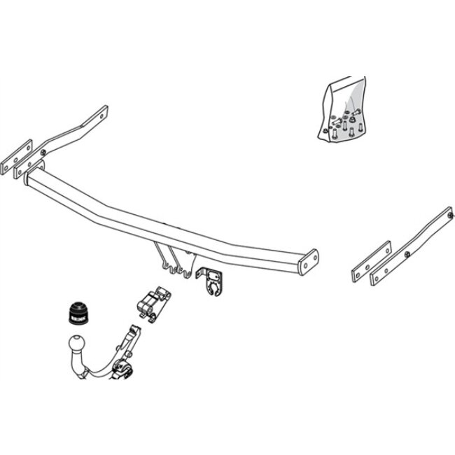 Attelage col De Cygne Démontable Sans Outils Brink 452100