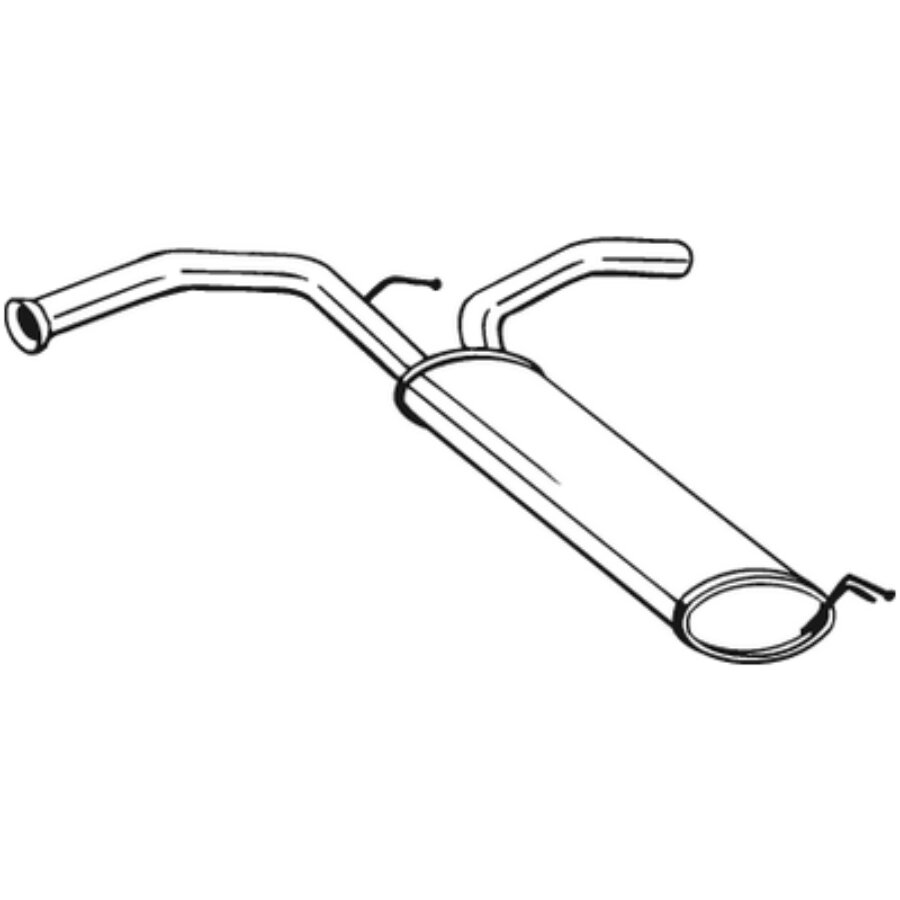 Bosal Silencieux Arrière 200-447 – Compatible Renault Clio II 1.2 16V / 1.2 / 1.1 (1998 Et +)