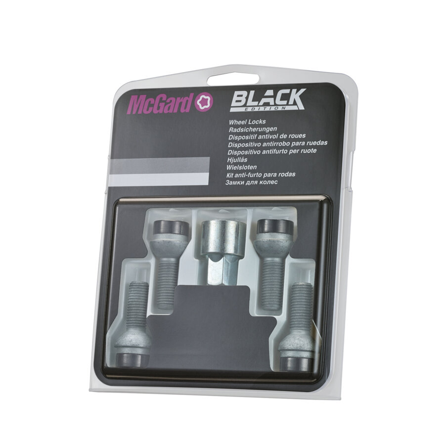 McGard Radschraubensicherung M14 X 1,5 – 4 Stück, Chrom, Mit Radius-Sitz Für Stahlräder