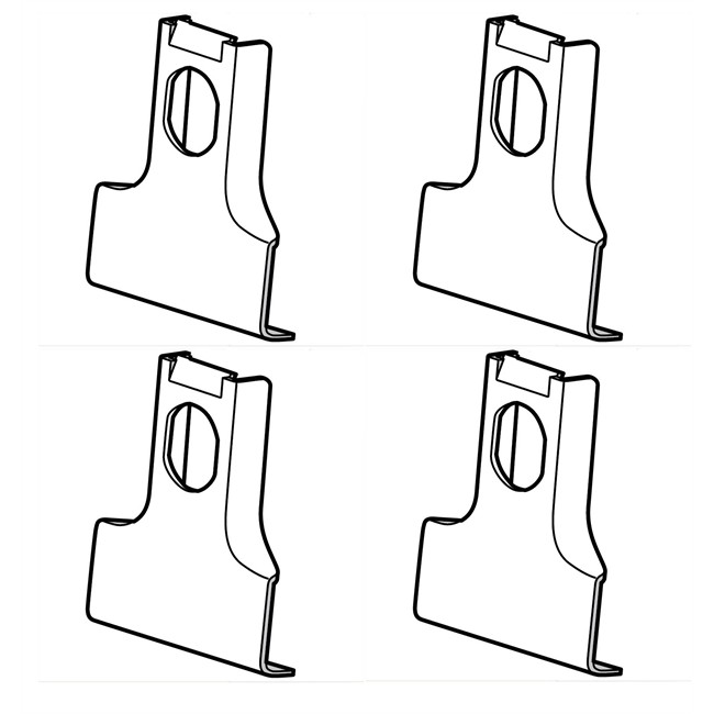4 Pattes De Fixation Thule 1456