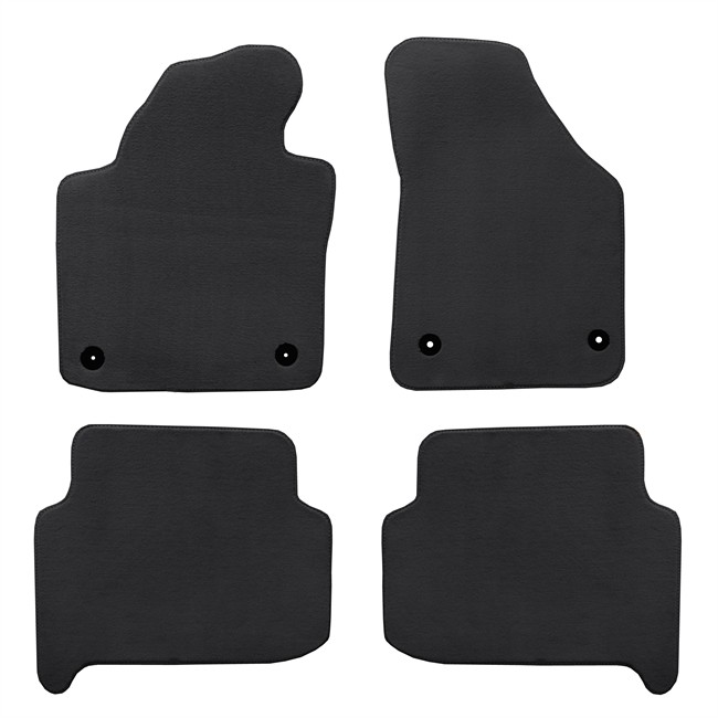 Jeu Complet De TapisSur Mesure Gris Anthracite En Moquette Couture